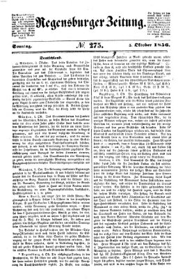 Regensburger Zeitung Sonntag 5. Oktober 1856