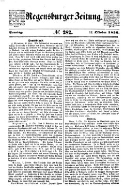Regensburger Zeitung Sonntag 12. Oktober 1856