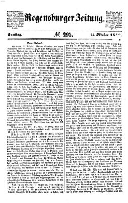 Regensburger Zeitung Samstag 25. Oktober 1856