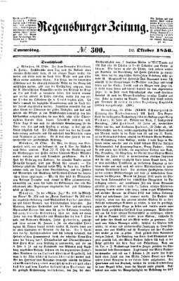 Regensburger Zeitung Donnerstag 30. Oktober 1856