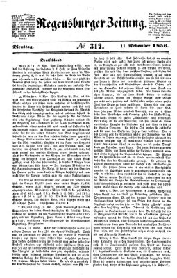 Regensburger Zeitung Dienstag 11. November 1856