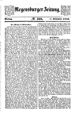 Regensburger Zeitung Montag 17. November 1856