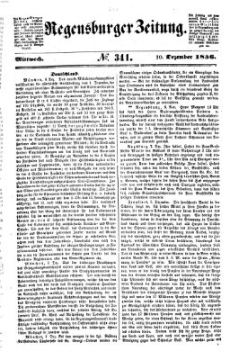 Regensburger Zeitung Mittwoch 10. Dezember 1856