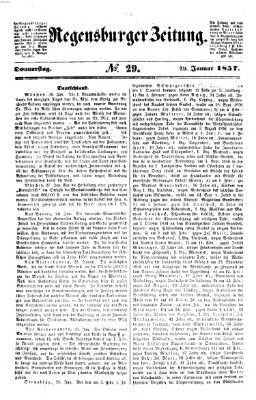 Regensburger Zeitung Donnerstag 29. Januar 1857