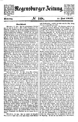Regensburger Zeitung Sonntag 21. Juni 1857