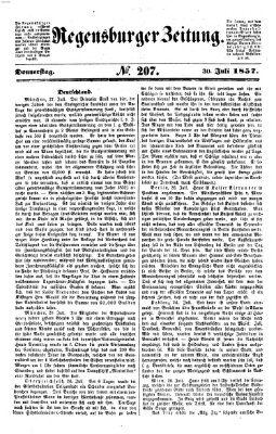 Regensburger Zeitung Donnerstag 30. Juli 1857