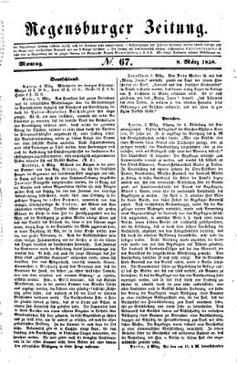 Regensburger Zeitung Montag 8. März 1858