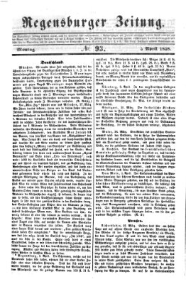 Regensburger Zeitung Montag 5. April 1858