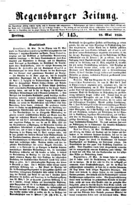 Regensburger Zeitung Freitag 28. Mai 1858
