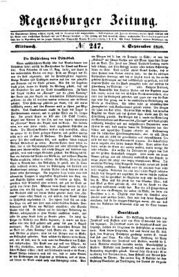 Regensburger Zeitung Mittwoch 8. September 1858
