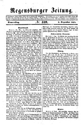 Regensburger Zeitung Donnerstag 9. Dezember 1858
