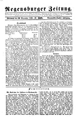 Regensburger Zeitung Mittwoch 29. Dezember 1858