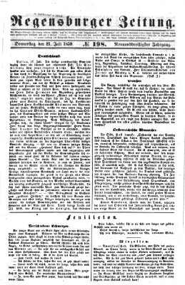 Regensburger Zeitung Donnerstag 21. Juli 1859