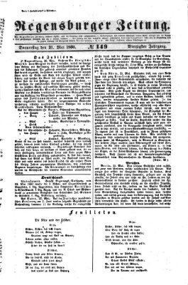 Regensburger Zeitung Donnerstag 31. Mai 1860