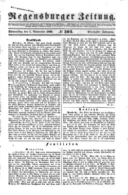 Regensburger Zeitung Donnerstag 1. November 1860