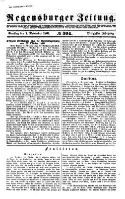 Regensburger Zeitung Samstag 3. November 1860