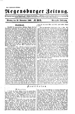 Regensburger Zeitung Montag 12. November 1860
