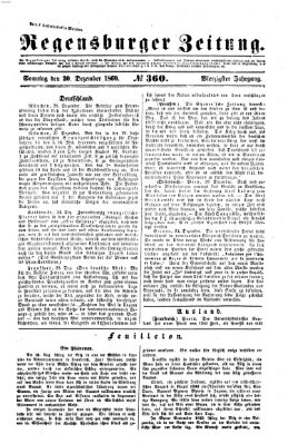 Regensburger Zeitung Sonntag 30. Dezember 1860