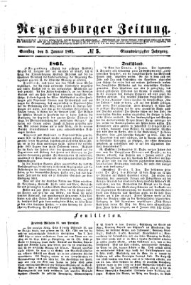 Regensburger Zeitung Samstag 5. Januar 1861