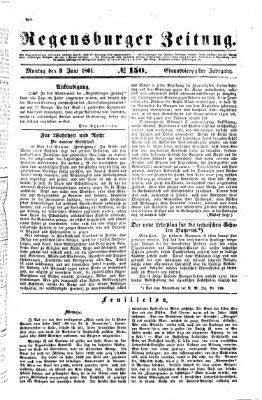 Regensburger Zeitung Montag 3. Juni 1861
