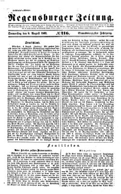 Regensburger Zeitung Donnerstag 8. August 1861