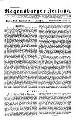 Regensburger Zeitung Sonntag 8. September 1861