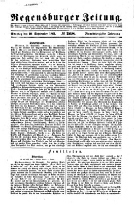 Regensburger Zeitung Sonntag 29. September 1861