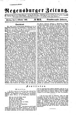 Regensburger Zeitung Freitag 4. Oktober 1861