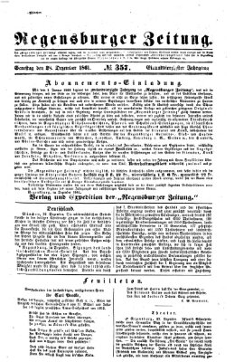 Regensburger Zeitung Samstag 28. Dezember 1861