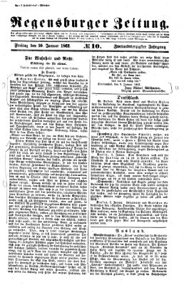 Regensburger Zeitung Freitag 10. Januar 1862