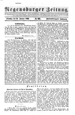 Regensburger Zeitung Dienstag 21. Januar 1862