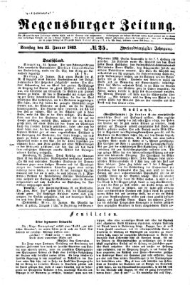 Regensburger Zeitung Samstag 25. Januar 1862