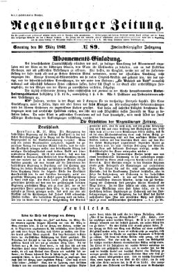 Regensburger Zeitung Sonntag 30. März 1862