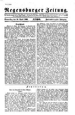 Regensburger Zeitung Donnerstag 10. April 1862