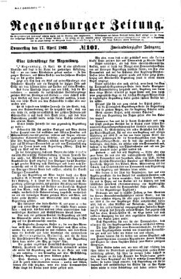 Regensburger Zeitung Donnerstag 17. April 1862