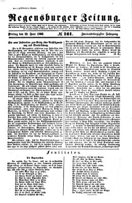 Regensburger Zeitung Freitag 13. Juni 1862