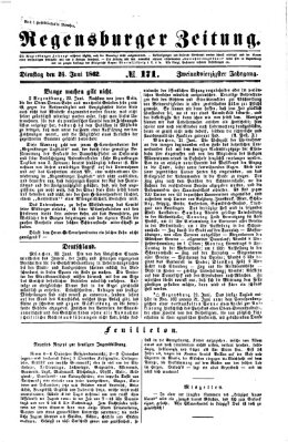 Regensburger Zeitung Dienstag 24. Juni 1862