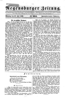 Regensburger Zeitung Sonntag 27. Juli 1862