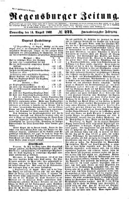 Regensburger Zeitung Donnerstag 14. August 1862