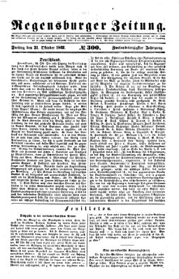 Regensburger Zeitung Freitag 31. Oktober 1862