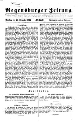 Regensburger Zeitung Samstag 20. Dezember 1862