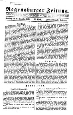 Regensburger Zeitung Samstag 27. Dezember 1862