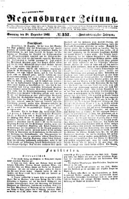 Regensburger Zeitung Sonntag 28. Dezember 1862