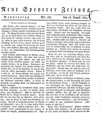 Neue Speyerer Zeitung Donnerstag 23. August 1832