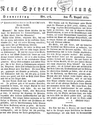 Neue Speyerer Zeitung Donnerstag 30. August 1832