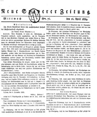 Neue Speyerer Zeitung Mittwoch 16. April 1834