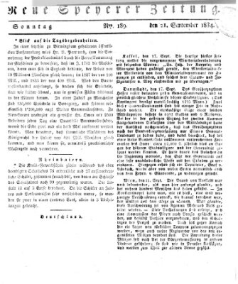 Neue Speyerer Zeitung Sonntag 21. September 1834