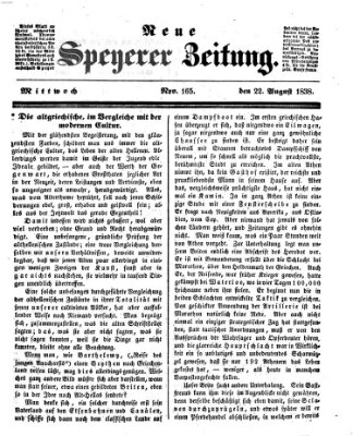 Neue Speyerer Zeitung Mittwoch 22. August 1838