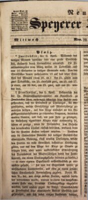 Neue Speyerer Zeitung Mittwoch 10. April 1839