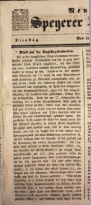 Neue Speyerer Zeitung Dienstag 23. April 1839